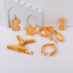 JEU DE FLEURS - ORANGE CLAIR (6 pièces)