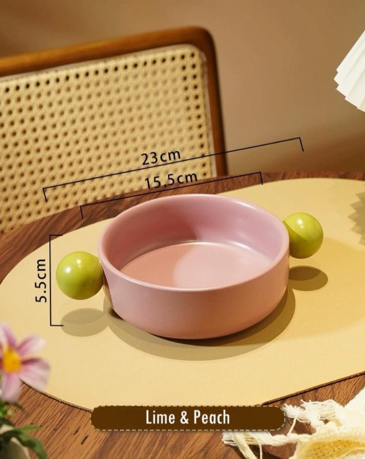 Gelato Pastaschale - Niedliches Dopamin-verliebtes, verspieltes Keramikgeschirr