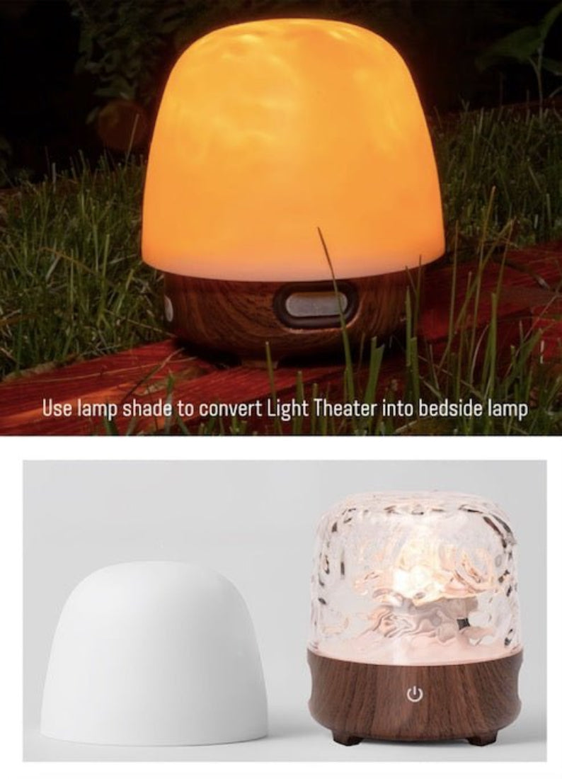 Licht-Theater: Umgebungslicht mit Stereolautsprecher, Ripple-Sonnenuntergang-Aurora-Projektor All-in-1